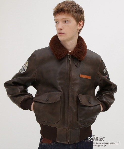 AVIREX(アヴィレックス)の「《AVIREX × PEANUTS》G-1 "FLYING ACE" / G-1 "フライングエース" / ピーナッツ / アヴィレックス(ブルゾン・メンズ・ブラウン・44/42/40/38)」の19枚目の写真