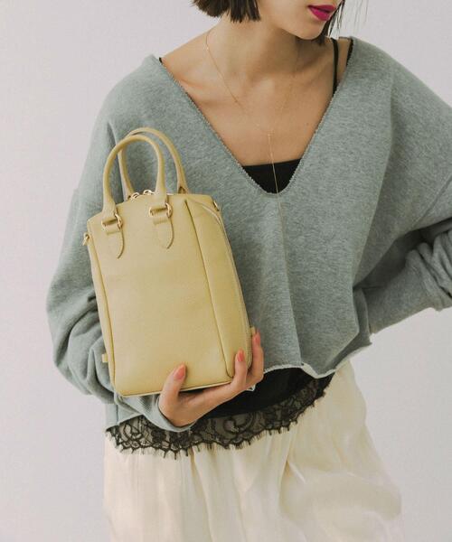 RODE SKO（ロデスコ）の「レザーミニボストンバッグ（ボストンバッグ・レディース・ブラック/ブラウン/ブラウン系その他/ホワイト系その他・ONE）」の2枚目の写真