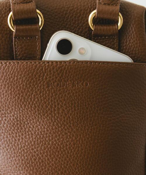 RODE SKO（ロデスコ）の「レザーミニボストンバッグ（ボストンバッグ・レディース・ブラック/ブラウン/ブラウン系その他/ホワイト系その他・ONE）」の20枚目の写真