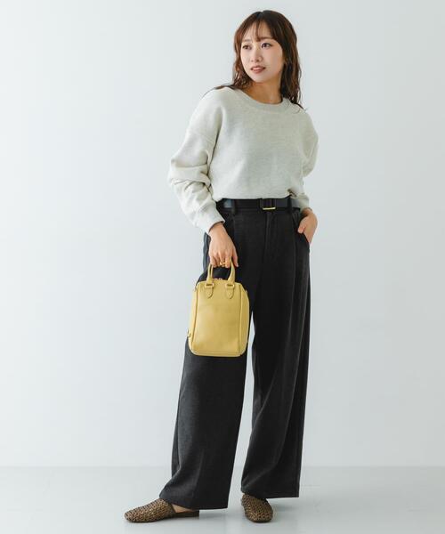 RODE SKO（ロデスコ）の「レザーミニボストンバッグ（ボストンバッグ・レディース・ブラック/ブラウン/ブラウン系その他/ホワイト系その他・ONE）」の10枚目の写真