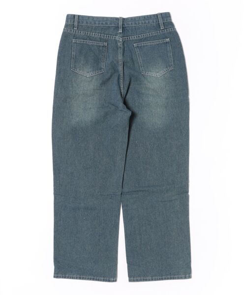 urge:(アージコロン )の「【URGE:】ハイウエスト ストレート デニム(デニムパンツ・レディース・ネイビー・XL/L/M/S)」の2枚目の写真