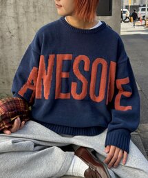 CIAOPANIC TYPY | 【UNISEX】ジャガードモールロゴニット(ニット/セーター)