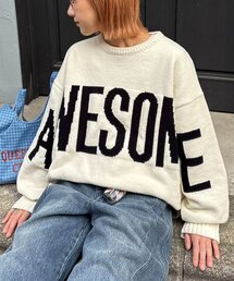 CIAOPANIC TYPY | 【UNISEX】ジャガードモールロゴニット(ニット/セーター)