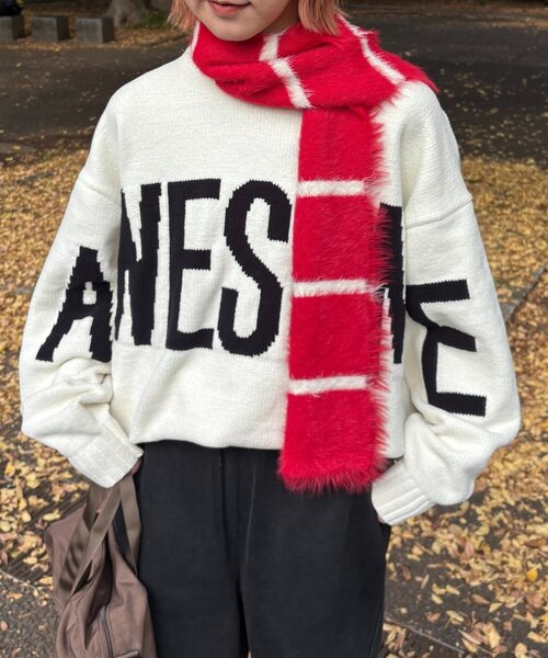 gadidanoniem ES 　ニット セーター SIDEWAY STANCE セーター ニット 「SIDEWAY STANCE」モヘアタッチ 総柄