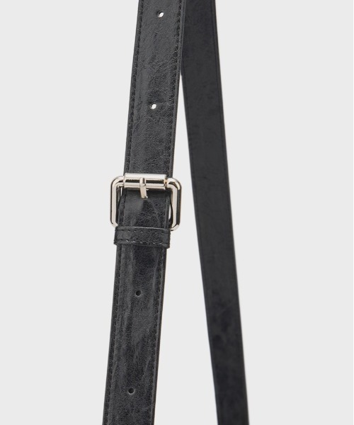 .KOM(ドットコム)の「A'GEM/9 × .kom 『.KOM/ドットケーオーエム』 Belted Faux Leather Tote Bag/ベルトデザイン エコレザートートバッグ(トートバッグ・レディース・ブラック・FREE)」の15枚目の写真
