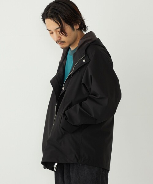 極美品✨パラスパレス ジップブルゾン インディゴ染め　ネイビー サイズ3 麻混 極美品✨パラスパレス ジップブルゾン インディゴ染め ネイビー