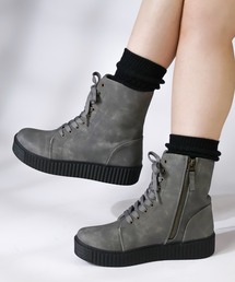 Dedes（デデス）の「軽量厚底 レースアップブーツ ユニセックス（ブーツ・レディース）」