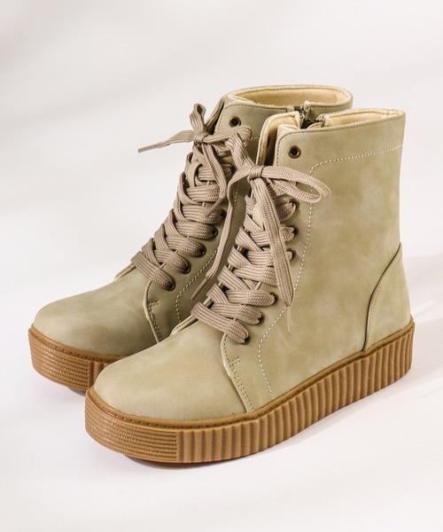 Dedes（デデス）の「軽量厚底 レースアップブーツ ユニセックス（ブーツ・レディース・ブラック系1/グレー系1/アイボリー系1/ブラウン系1・37/38/39/40/41/42/43/44/36）」の11枚目の写真