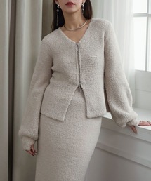 Elishe | ダブルジップフラッフィーニット(カーディガン/ボレロ)