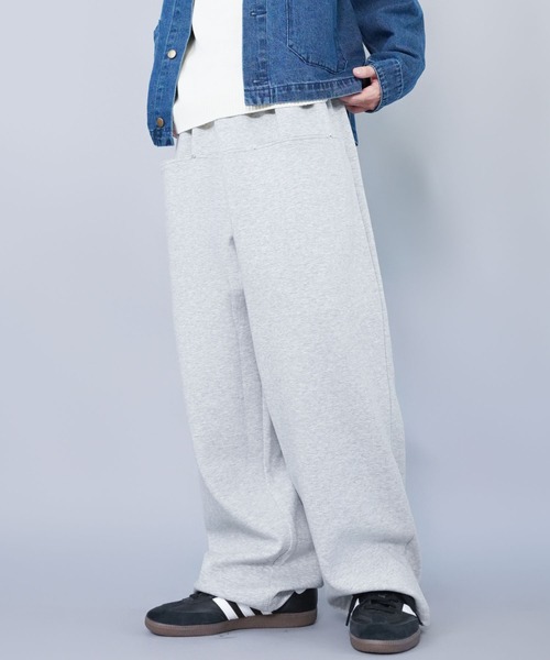 SPINNS(スピンズ)の「スウェットパンツ/シームポケット/ワイドシルエット(その他パンツ・メンズ・杢グレー/チャコール/ブラック・M/L)」の2枚目の写真