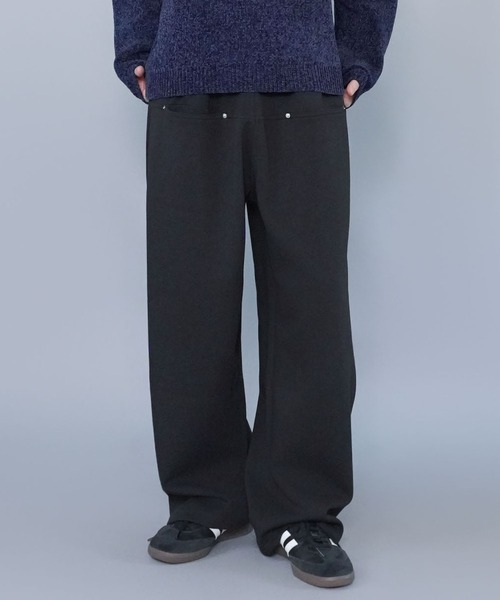 SPINNS(スピンズ)の「スウェットパンツ/シームポケット/ワイドシルエット(その他パンツ・メンズ・杢グレー/チャコール/ブラック・M/L)」の1枚目の写真