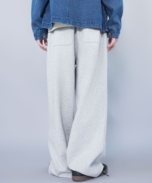 SPINNS(スピンズ)の「スウェットパンツ/シームポケット/ワイドシルエット(その他パンツ・メンズ・杢グレー/チャコール/ブラック・M/L)」の5枚目の写真