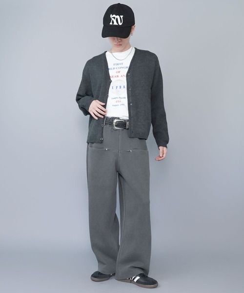 SPINNS(スピンズ)の「スウェットパンツ/シームポケット/ワイドシルエット(その他パンツ・メンズ・杢グレー/チャコール/ブラック・M/L)」の18枚目の写真