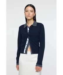 DOUBLE LAYERED ニットシャツ