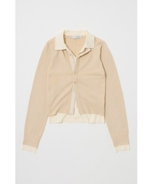 【完売商品】 MOUSSY DOUBLE LAYERED ニットシャツ DOUBLE LAYERED ニットシャツ（ニット/セーター）｜MOUSSY（マウジー