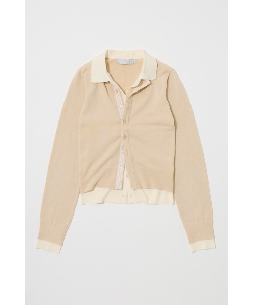 DOUBLE LAYERED ニットシャツ（ニット/セーター）｜MOUSSY（マウジー