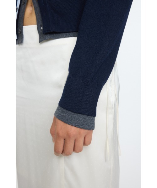 moussy DOUBLE LAYERED ニットシャツ　新品 MOUSSY | DOUBLE LAYERED ニットシャツ (シャツ・ブラウス