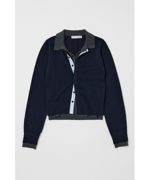 DOUBLE LAYERED ニットシャツ（ニット/セーター）｜MOUSSY（マウジー