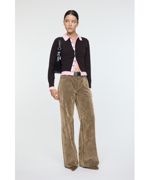 DOUBLE LAYERED ニットシャツ（ニット/セーター）｜MOUSSY（マウジー