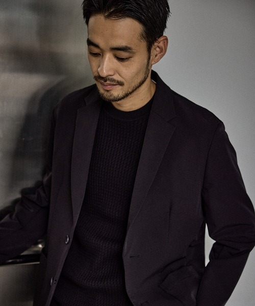 JUN STANDARD PICKS(ジュンスタンダードピックス)の「ウェルブリージングジャケット/セットアップ対応/軽量(テーラードジャケット・メンズ・カーキ/ブラック・LL/L/M/S)」の4枚目の写真