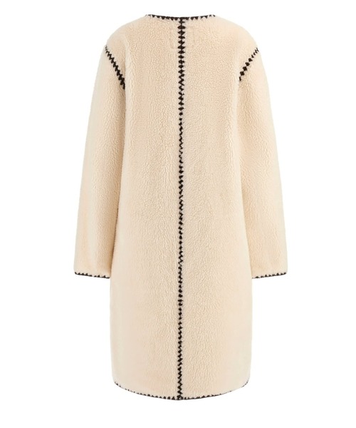 Guess（ゲス）の「MIA Faux Fur Sherpa Coat コート  （ノーカラージャケット・レディース・ホワイト系その他・X-SMALL/LARGE/MEDIUM/SMALL）」の7枚目の写真