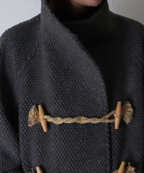 DRESSLAVE(ドレスレイブ)の「popcorn duffle coat(ポップコーンダッフルコート)(ダッフルコート・レディース・グレー・38)」の5枚目の写真