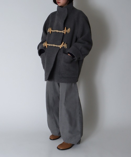 DRESSLAVE(ドレスレイブ)の「popcorn duffle coat(ポップコーンダッフルコート)(ダッフルコート・レディース・グレー・38)」の7枚目の写真