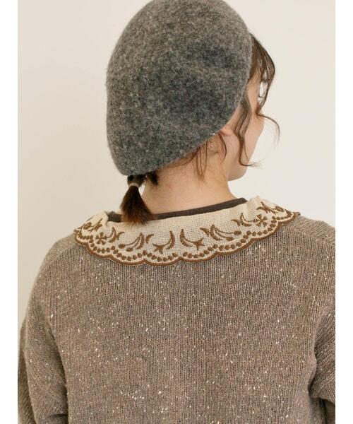 Samansa Mos2(サマンサ モスモス)の「【マカベアリス×Samansa Mos2】刺繍カーディガン(カーディガン/ボレロ・レディース・ベージュ/チャコールグレー/モカ・F)」の12枚目の写真