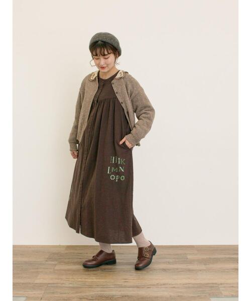 Samansa Mos2(サマンサ モスモス)の「【マカベアリス×Samansa Mos2】刺繍カーディガン(カーディガン/ボレロ・レディース・ベージュ/チャコールグレー/モカ・F)」の15枚目の写真