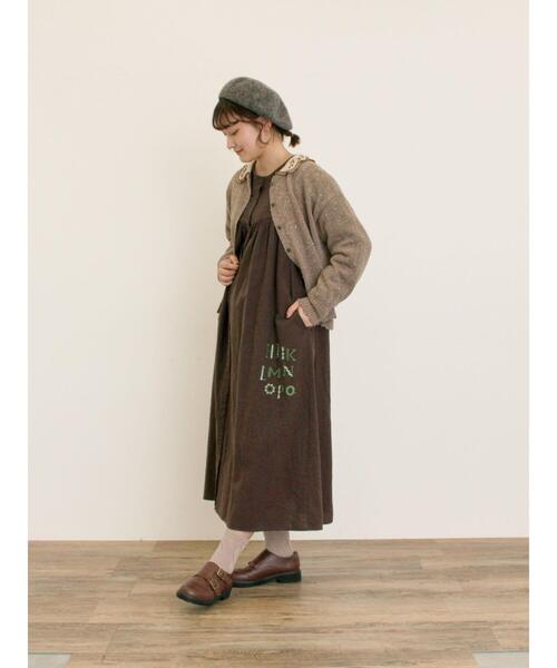 Samansa Mos2(サマンサ モスモス)の「【マカベアリス×Samansa Mos2】刺繍カーディガン(カーディガン/ボレロ・レディース・ベージュ/チャコールグレー/モカ・F)」の17枚目の写真