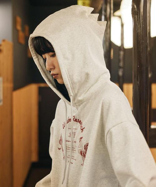 URBAN RESEARCH(アーバンリサーチ)の「鳥貴族×UR UnuboResearch PARKA(スウェット・メンズ・ブラック/チャコールグレー/グレー/レッド/モカ・MEDIUM/X-LARGE/LARGE)」の8枚目の写真