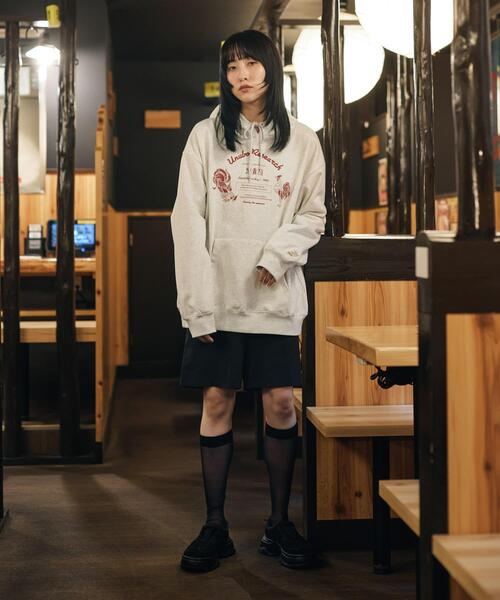 URBAN RESEARCH(アーバンリサーチ)の「鳥貴族×UR UnuboResearch PARKA(スウェット・メンズ・ブラック/チャコールグレー/グレー/レッド/モカ・MEDIUM/X-LARGE/LARGE)」の9枚目の写真
