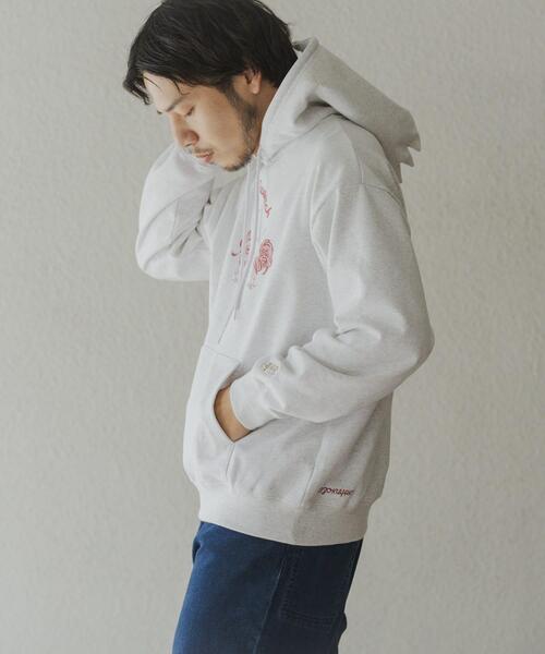 URBAN RESEARCH(アーバンリサーチ)の「鳥貴族×UR UnuboResearch PARKA(スウェット・メンズ・ブラック/チャコールグレー/グレー/レッド/モカ・MEDIUM/X-LARGE/LARGE)」の12枚目の写真
