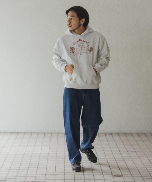 URBAN RESEARCH(アーバンリサーチ)の「鳥貴族×UR UnuboResearch PARKA(スウェット・メンズ・ブラック/チャコールグレー/グレー/レッド/モカ・MEDIUM/X-LARGE/LARGE)」の16枚目の写真