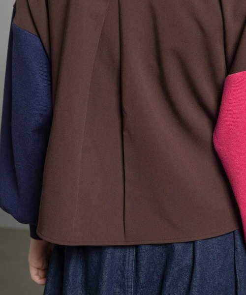 MARECHAL TERRE（マルシャルテル）の「カラーブロックニットカーディガン（カーディガン/ボレロ・レディース・グレー/ブラック/ブラウン/レッド・MEDIUM）」の21枚目の写真