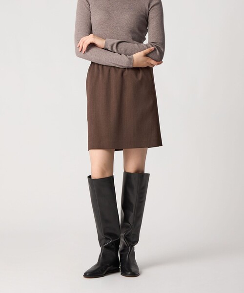 【Odette e Odile】ダークブラウン レザー ロングブーツ セール】オーバーニー ロングブーツ15（ブーツ）｜ODETTE E ODILE