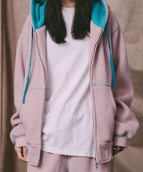 Universal Style Wear（ユニバーサルスタイルウェア）の「Universal Style Wear カラー スキーム "HUTON" フーディー（パーカー・メンズ・ブラック/カーキ/ネイビー/ライトパープル・X-LARGE/MEDIUM/LARGE）」の15枚目の写真