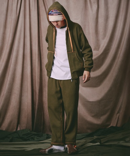 Universal Style Wear（ユニバーサルスタイルウェア）の「Universal Style Wear カラー スキーム "HUTON" フーディー（パーカー・メンズ・ブラック/カーキ/ネイビー/ライトパープル・X-LARGE/MEDIUM/LARGE）」の18枚目の写真