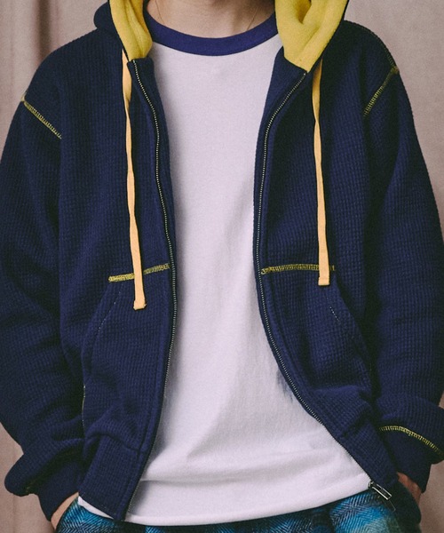 Universal Style Wear（ユニバーサルスタイルウェア）の「Universal Style Wear カラー スキーム "HUTON" フーディー（パーカー・メンズ・ブラック/カーキ/ネイビー/ライトパープル・X-LARGE/MEDIUM/LARGE）」の17枚目の写真