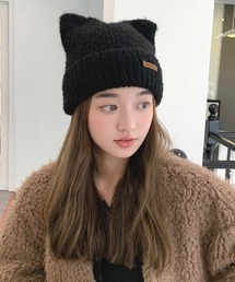 TONE SELECT GOODS（トーンセレクトグッズ）の「【urge select】《アニマルシリーズ》ネコ耳 もこもこ ニット帽/ニットキャップ【8色展開】（ニットキャップ/ビーニー）」