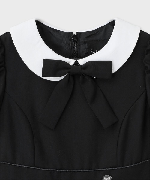 Paul Smith JUNIOR（ポールスミスジュニア）の「ガールズ 3Dフローラルエンブロイダリー ワンピース / 893163 4153601（ワンピース・キッズ・ブラック/グレー・150cm/140cm/130cm/120cm/110cm）」の3枚目の写真