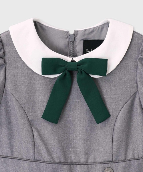 Paul Smith JUNIOR（ポールスミスジュニア）の「ガールズ 3Dフローラルエンブロイダリー ワンピース / 893163 4153601（ワンピース・キッズ・ブラック/グレー・150cm/140cm/130cm/120cm/110cm）」の6枚目の写真