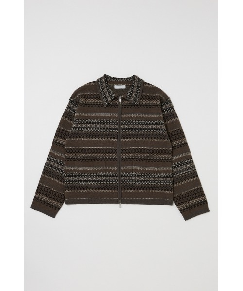 MOUSSY(マウジー)の「FAIR ISLE ニットジャケット(カーディガン/ボレロ・レディース・ネイビー/グレー・FREE)」の8枚目の写真