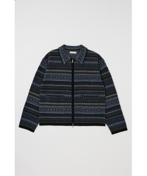 MOUSSY(マウジー)の「FAIR ISLE ニットジャケット(カーディガン/ボレロ・レディース・ネイビー/グレー・FREE)」の20枚目の写真
