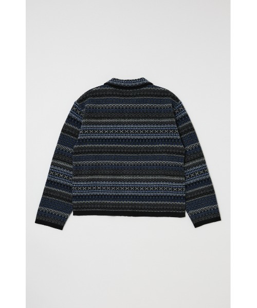 MOUSSY(マウジー)の「FAIR ISLE ニットジャケット(カーディガン/ボレロ・レディース・ネイビー/グレー・FREE)」の21枚目の写真