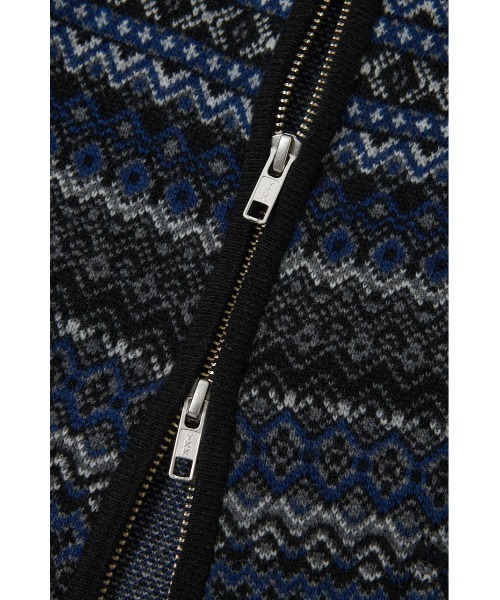MOUSSY(マウジー)の「FAIR ISLE ニットジャケット(カーディガン/ボレロ・レディース・ネイビー/グレー・FREE)」の22枚目の写真
