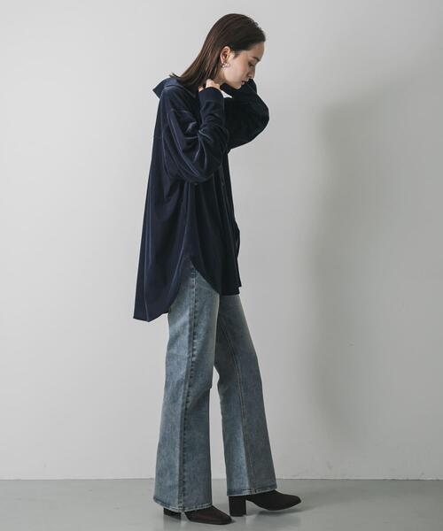SENSE OF PLACE by URBAN RESEARCH(センスオブプレイスバイアーバンリサーチ)の「ブラストフレアデニム(その他パンツ・レディース・ブラック/ライトインディゴブルー・SMALL/MEDIUM)」の8枚目の写真