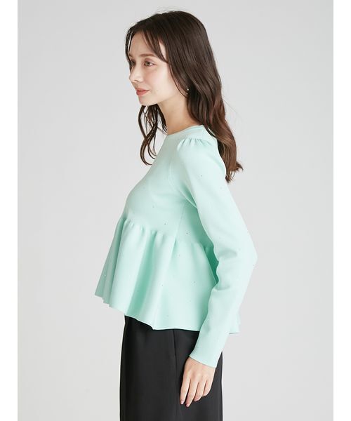 CELFORD（セルフォード）の「ホットフィットビジューペプラムニット