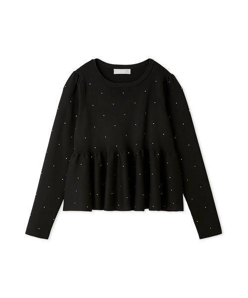 CELFORD（セルフォード）の「ホットフィットビジューペプラムニットプルオーバー（ニット/セーター・レディース・グレー/アイボリー/ブラック・F）」の15枚目の写真