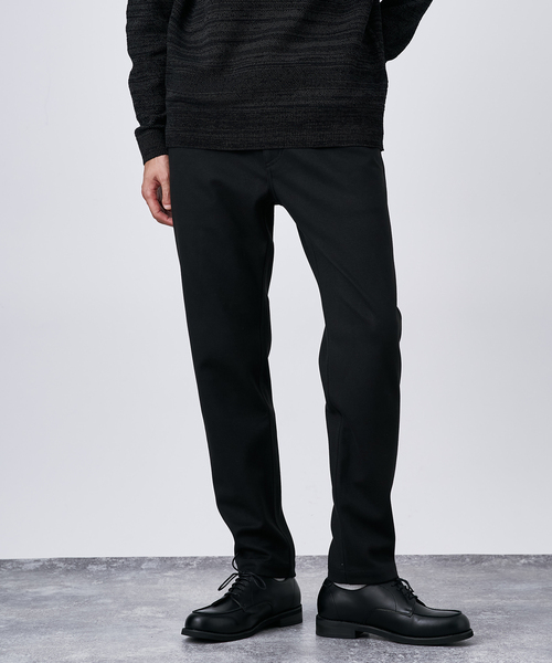 B.C STOCK（ベーセーストック）の「ブラッシュド ストライク ストレッチ テーパードスラックス（スラックス・メンズ・ブラック/チャコールグレー/グレー/ベージュ/ネイビー/ブラウン・MEDIUM/LARGE）」の2枚目の写真